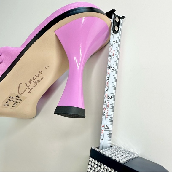 Circus Sam Edelman Sim Pink Square Toe Heel Sandal - Picture 13 of 15
